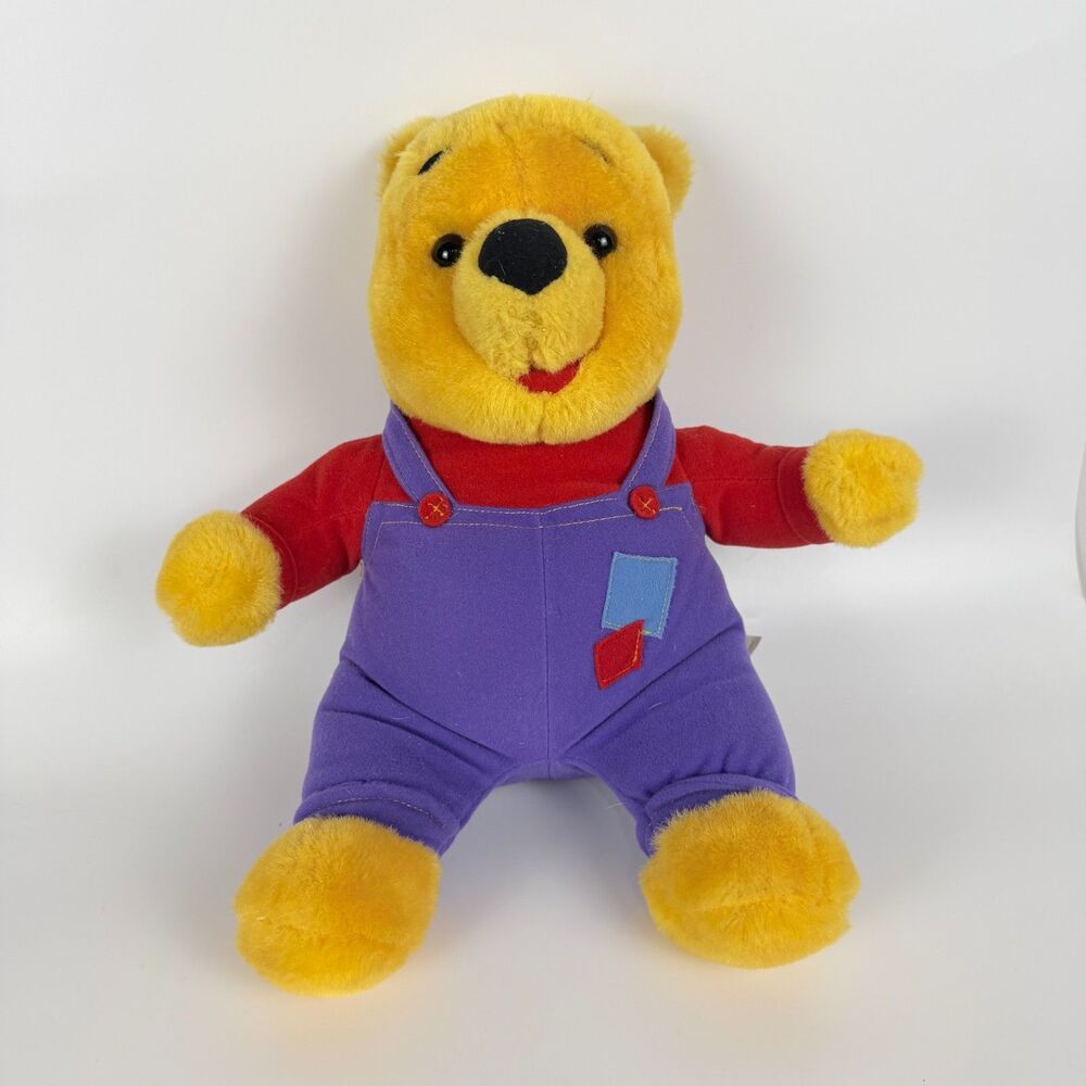 Disney Pooh Bear Hug N Wiggle Plush 1997 Mattel Nose Wiggle & Talks Vintage Toy